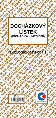 Docházkový list -  píchačka /oboustr./ ET475