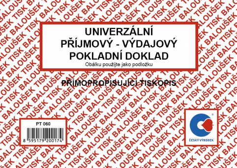 Univerzální příjm.-výdaj. pokl.dokl. A6 PT060