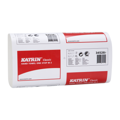 Papírové ručníky Z-Z Katrin 34528, 2 vrstvé, bílé, 160 kusů