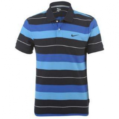 Tričko Nike Classic Stripe Polo pánské modré - XXL