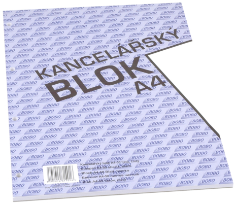 Blok lepený A4 čistý BOBO 4 dirky