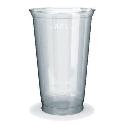 Kelímek z PET 0,5 l (průměr 95 mm), 50 ks