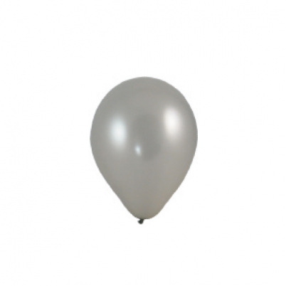 Nafukovací balónky stříbrné "M", 100 ks