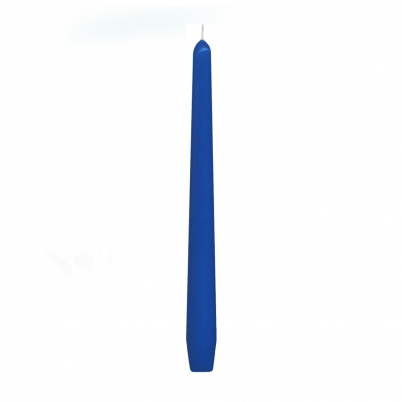 Svíčka kónická 245 mm tmavě modrá, 10 ks