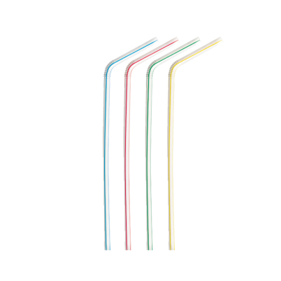 Slámky flexibilní pruhované 21 cm, průměr 5 mm, 1000 ks