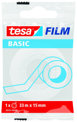 popisovací páska Invisible Basic, 33 m x 15 mm, neviditelná, 1 ks - TESA