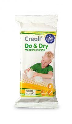 modelovací hmota samotvrdnoucí DO&DRY, bílá, 1 kg - CREALL