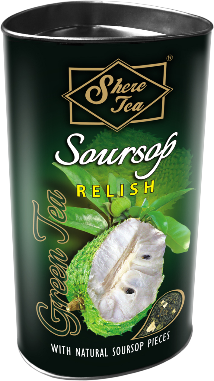 Čaj Shere Tea Green Soursop Relish Composite Can, 100gx20 Zelený s